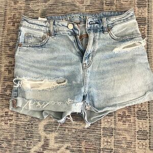 American Eagle Outfitters Women's Light Blue Denim Shorts
